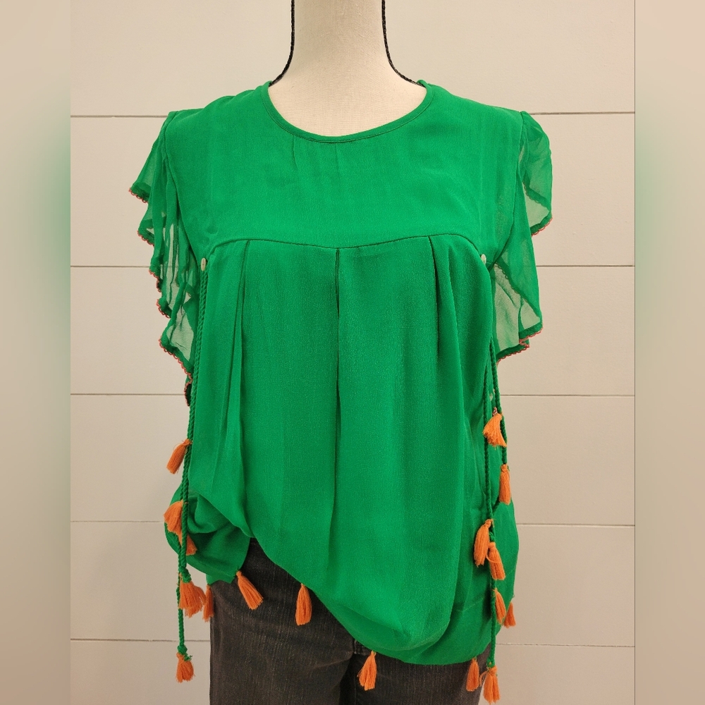 Anthroplogie Flutter Sleeve Blouse!